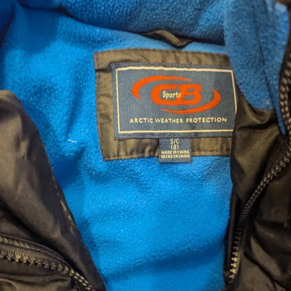 Cb Sports Black/Black Toddler Boy's Quilted Puffer Coat, US Small - Picture 5 of 6